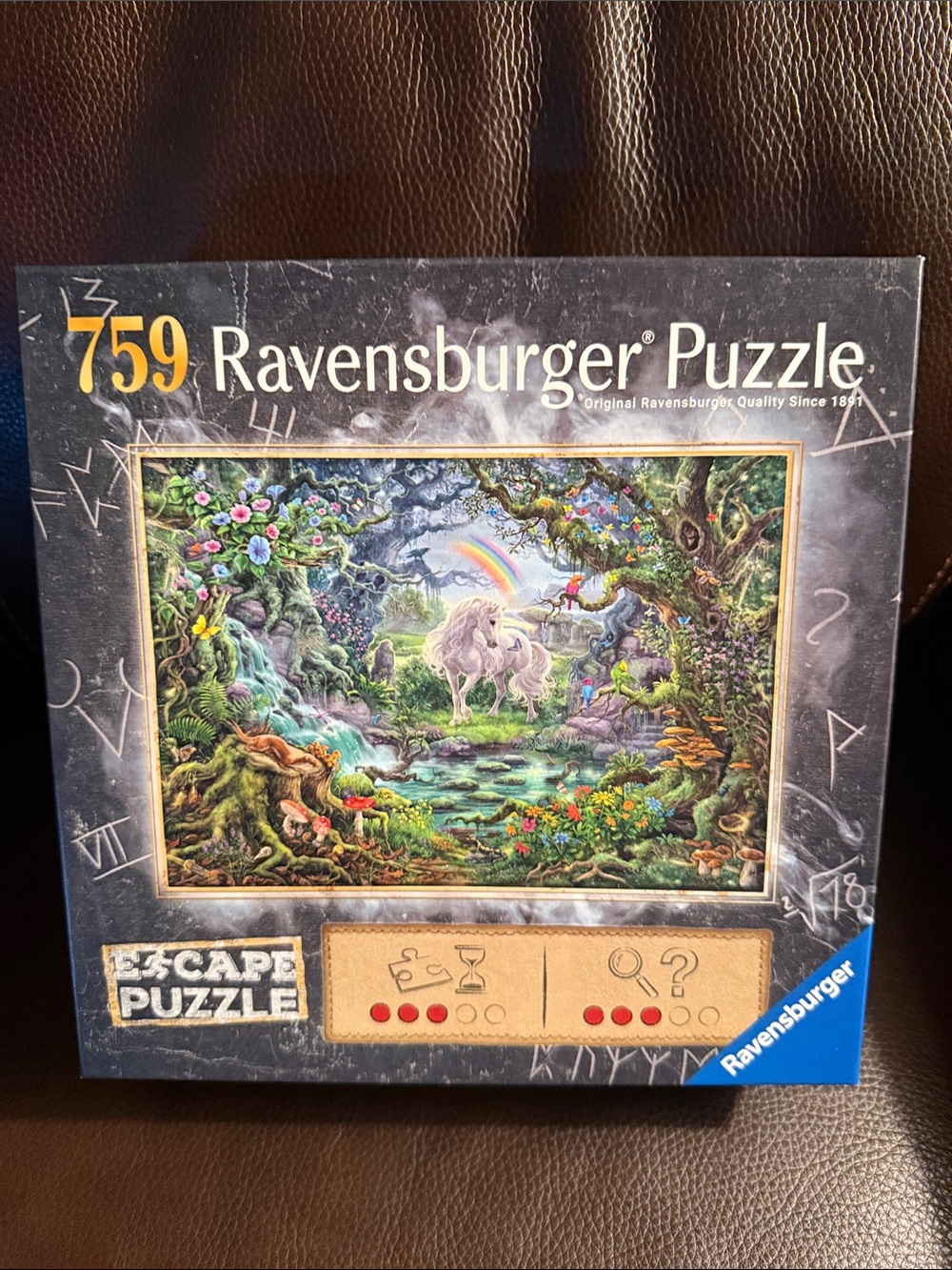 Ravensburger The Unicorn escape jigsaw Puzzle. 759 pieces.